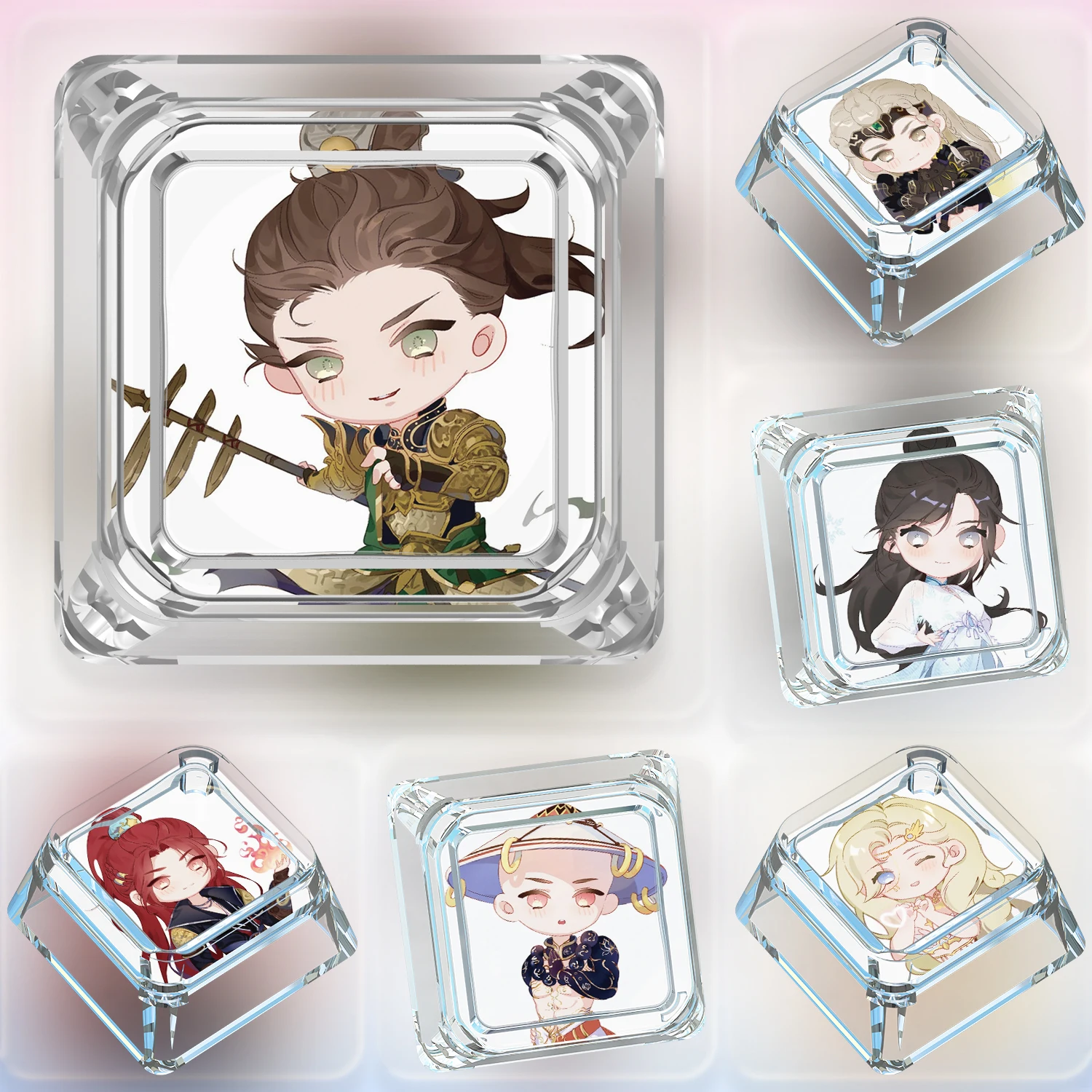 11 نماذج لتقوم بها بنفسك فايبر نينغ لطيف لوحة المفاتيح الميكانيكية Keycap الصليب رمح بطاقة مخصصة لوحة المفاتيح الميكانيكية Keycap دمى هدايا