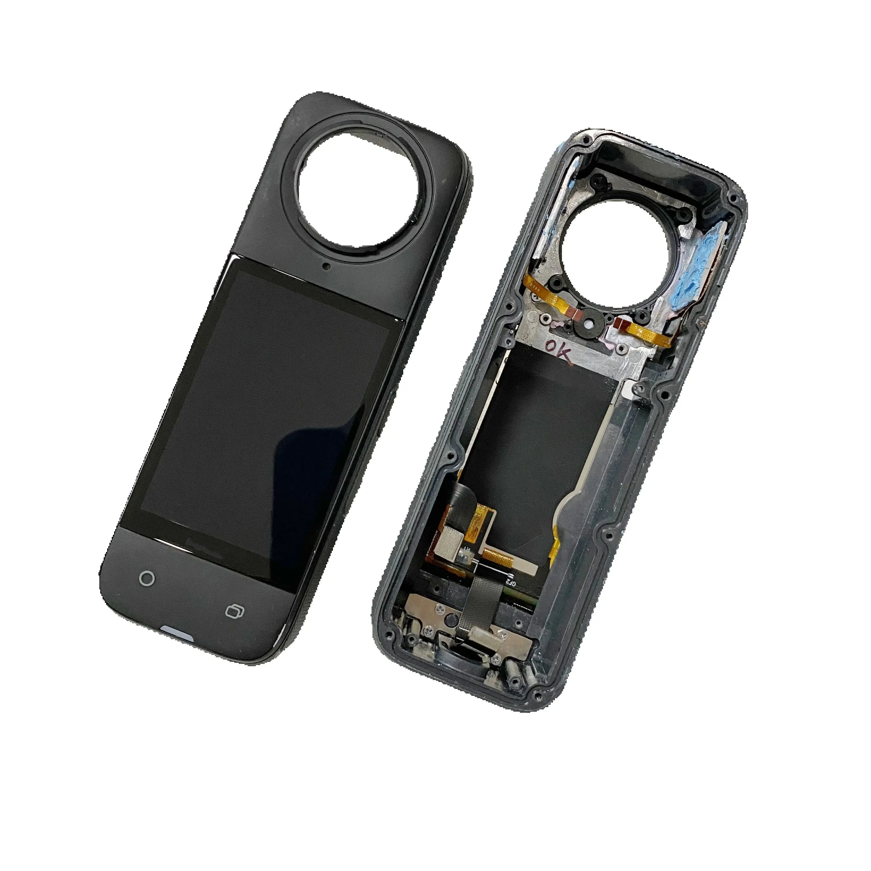 

1 шт. Оригинальная средняя крышка-рамка для Insta360 X4 с ЖК-дисплеем, передняя крышка X4, запчасти для ремонта камеры