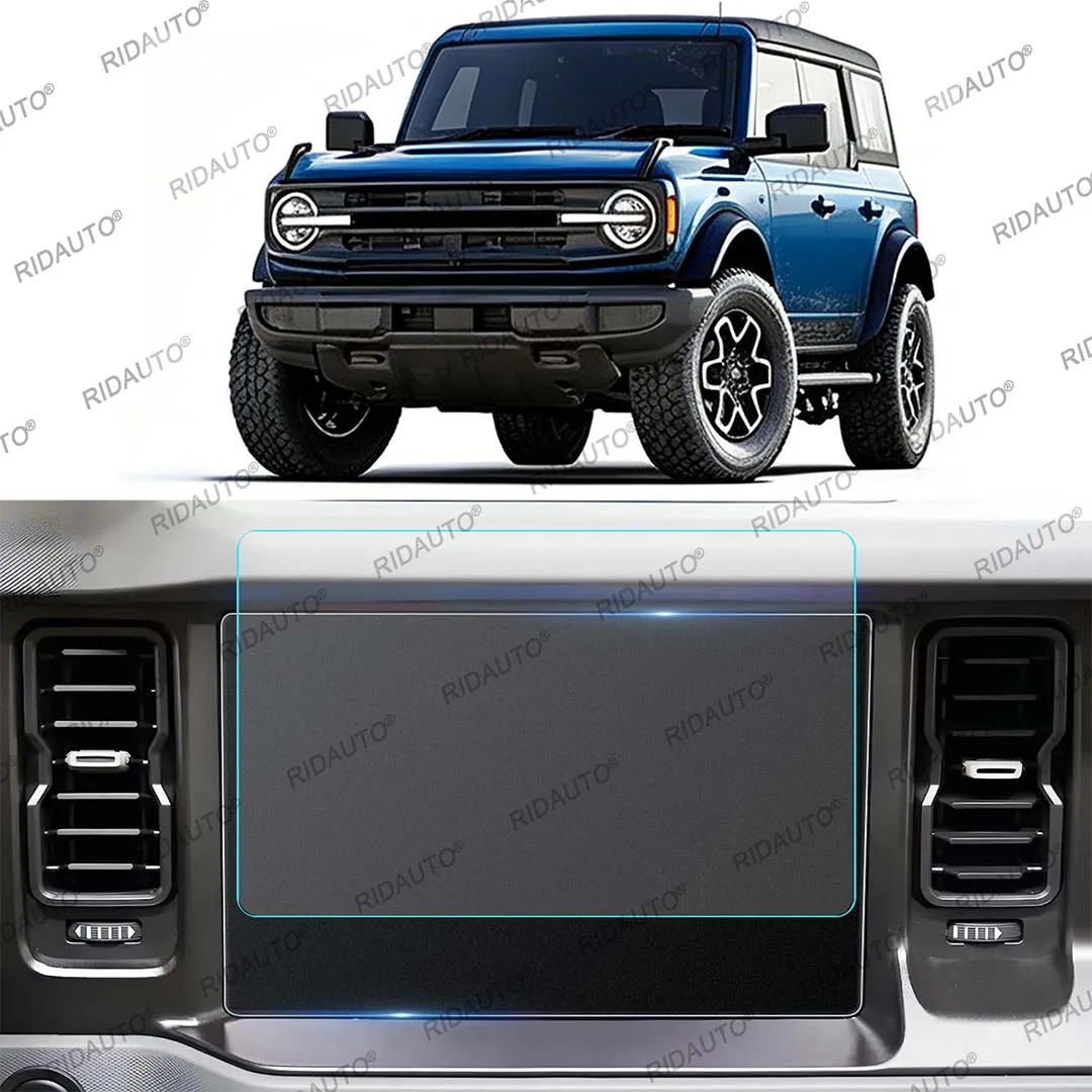 12 Inch Screen Protector For FORD Bronco 2021-2024 9H Tempered Glass Anti Fingerprint Navigation Protective Film Car Accessories