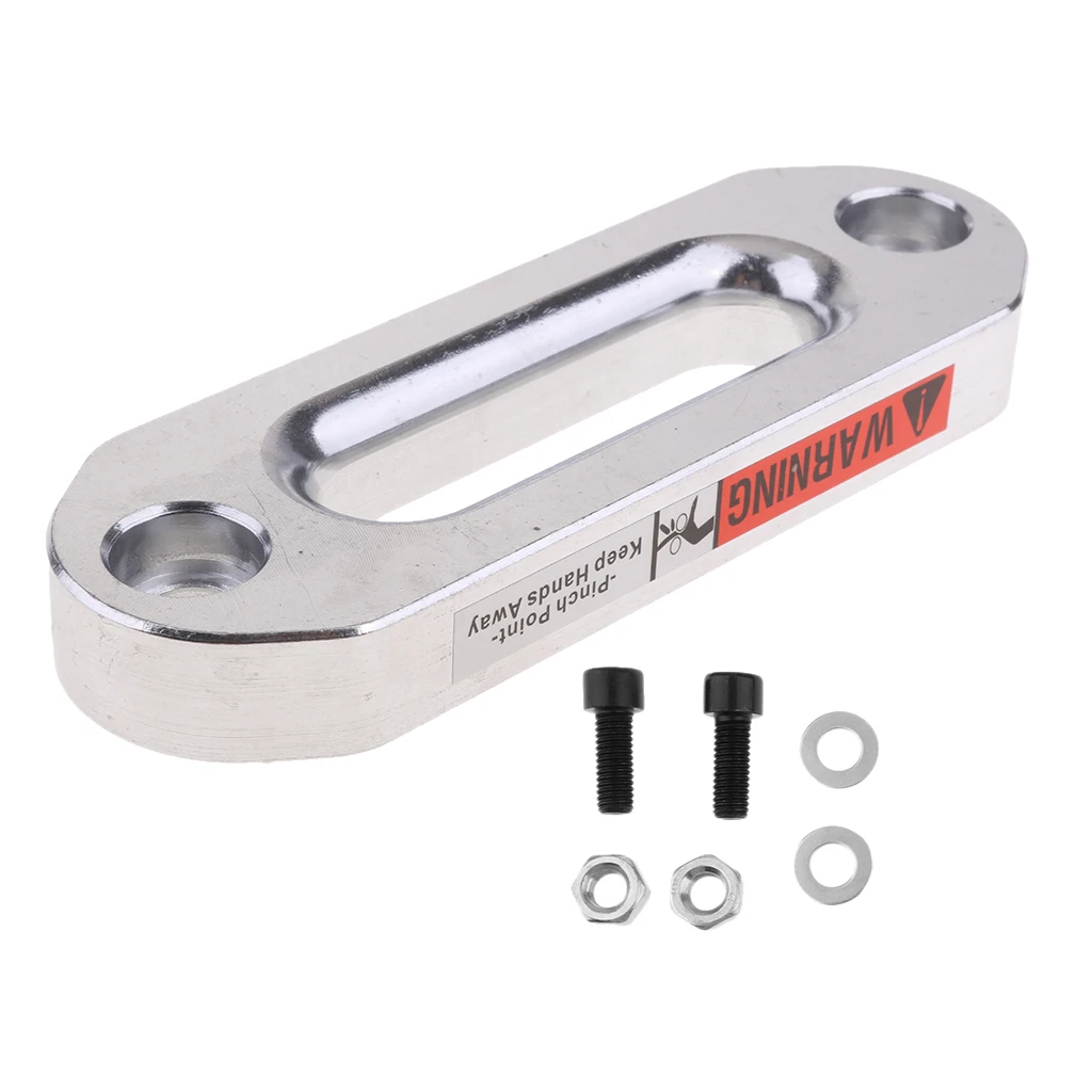 Fairlead Hawse en aluminium pour treuil 3600LB RL, montage argenté, 4 ", 7/8mm