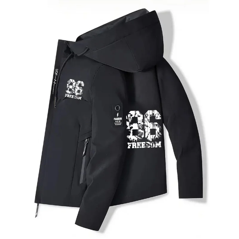 

Мужская высококачественная куртка для весны и осени, модная повседневная спортивная куртка для активного отдыха. Нестрейчевая ткань для повседневной спортивной верхней одежды