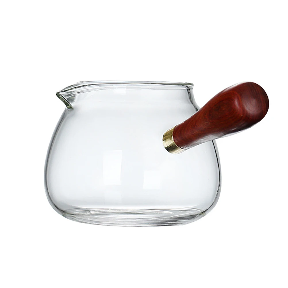 

Side Handle Glass Teapot Transparent Household Tea Maker Infuser Multi-Function Convenient Coffee Pot Office Home Use Gift