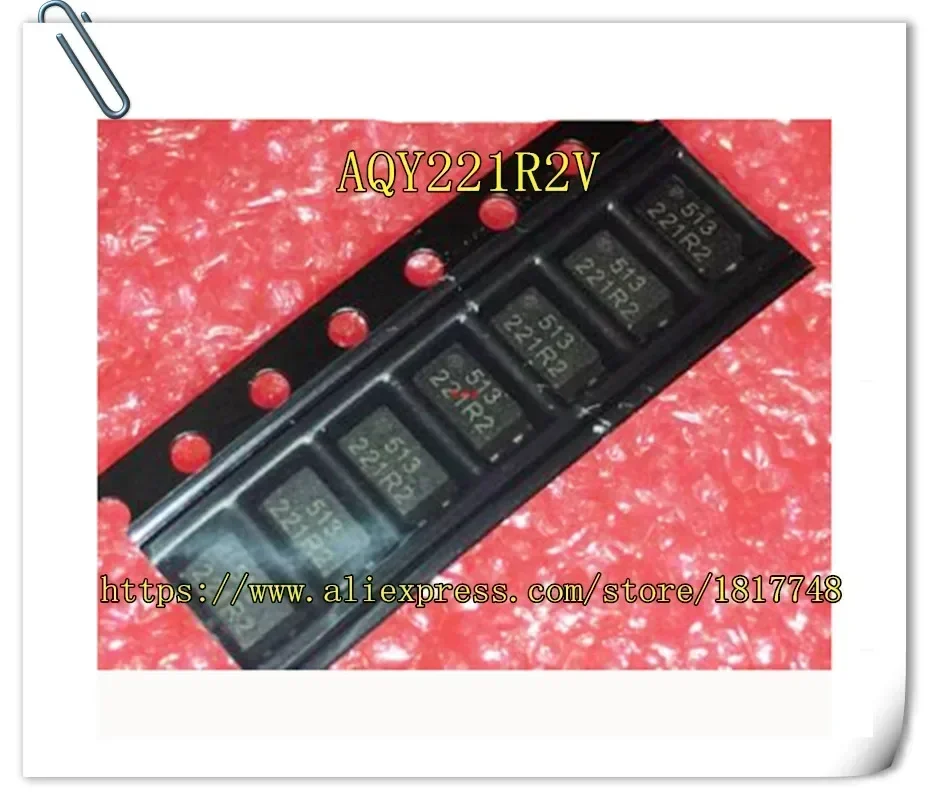 10PCS/LOT AQY221R2V  AQY221  221R2  SSOP-4  Original Optocoupler