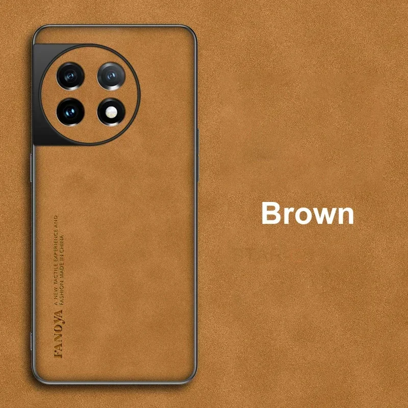 One Plus 10t 10r 9r 11r 2v Funda de piel de oveja de lujo para Oneplus 11 Ace 2 10 Pro 9 R T 5g 9RT hombres Retro contraportada Oneplus11