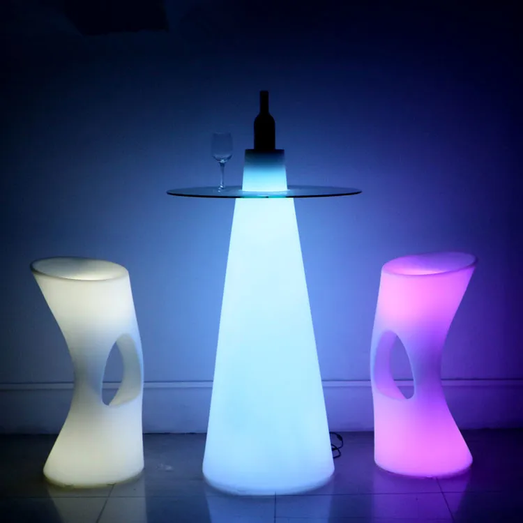 Hot Selling Indoor/outdoor LED Bar Stool Chair Retro Bar Stool Led Stool Lighted