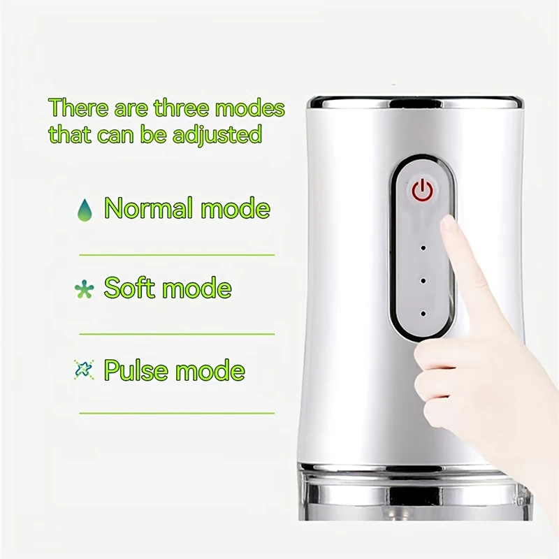 Elektrischer Munddusche Tragbarer Wasserflosser 220ML 3-Modus Zahnreiniger Waterpulse – Detail 3