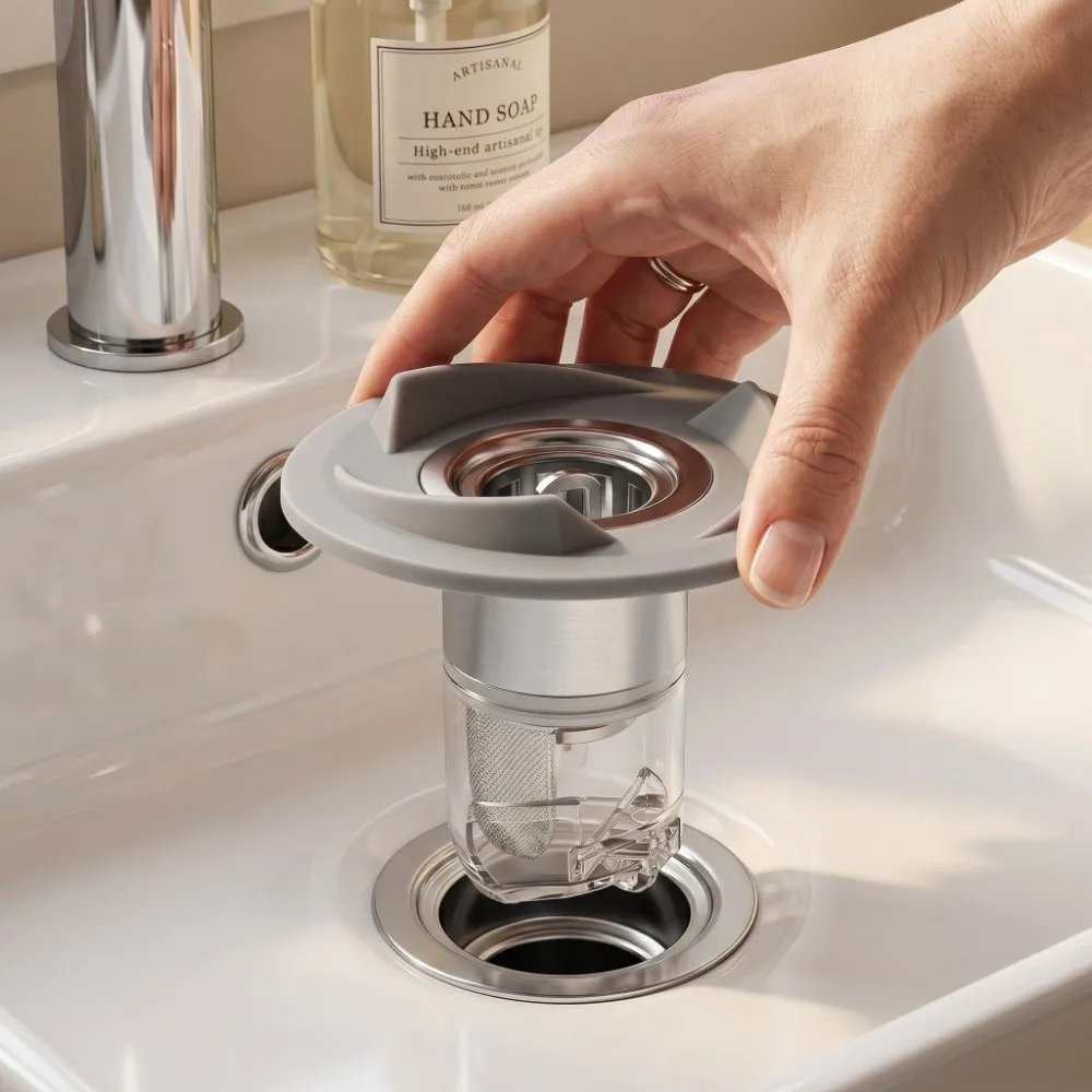 Magnetic Floor Drain Core Universal Vortex Flow Vortex Drain Core Insect Proof Easy Clean Strainer Plug Sewer Line