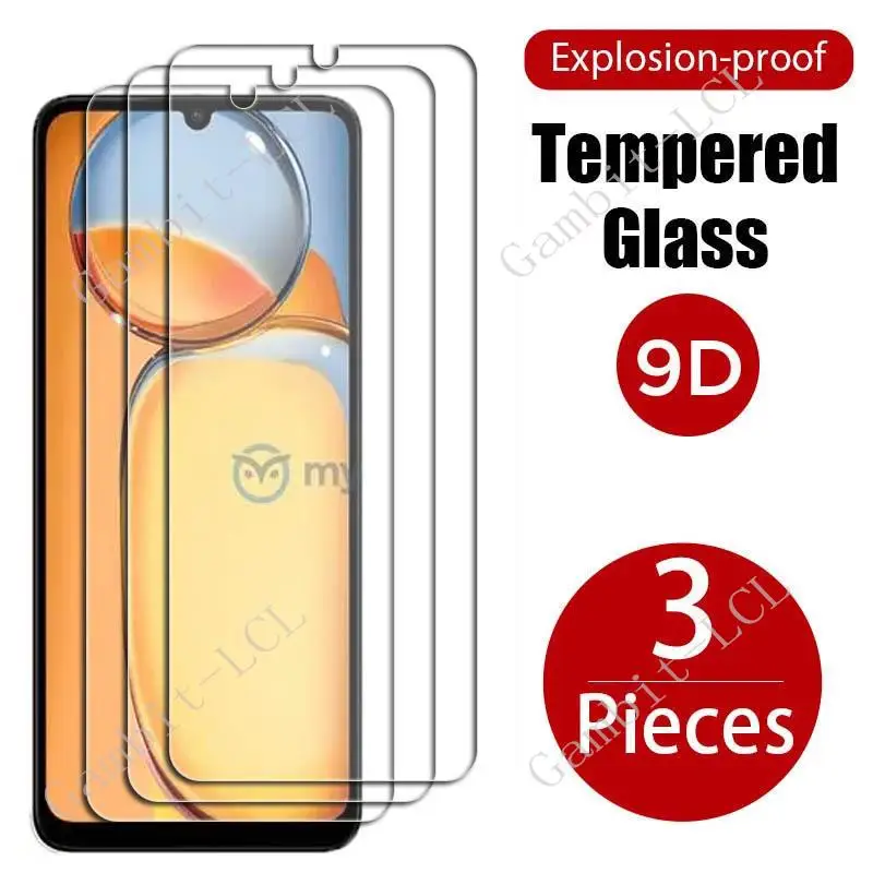 

3PCS For Xiaomi Redmi 13C Tempered Glass Protective On Redmi13C Poco C65 PocoC65 6.74" Screen Protector Cover Film