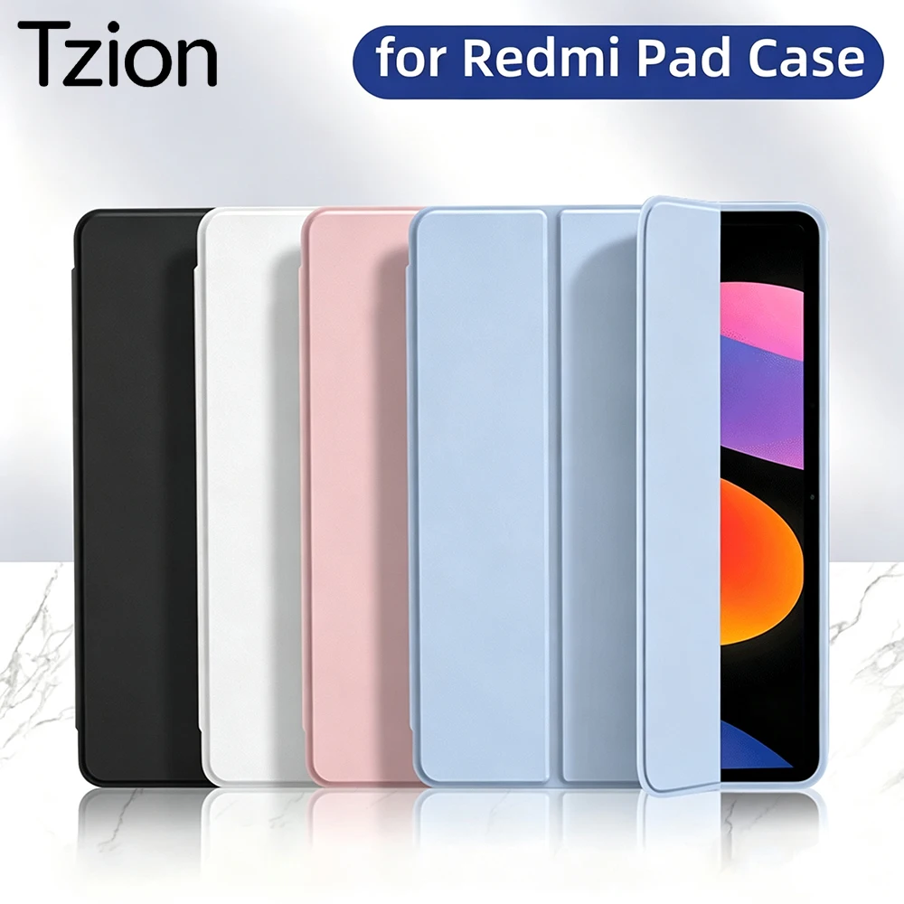 Tablet Case for Xiaomi Redmi Pad 2 SE 8.7 9.7 11 PU Leather Flip Cover for Xiaomi Pad 6 7 8 11'' 11.2 inch Soft Silicone Shell