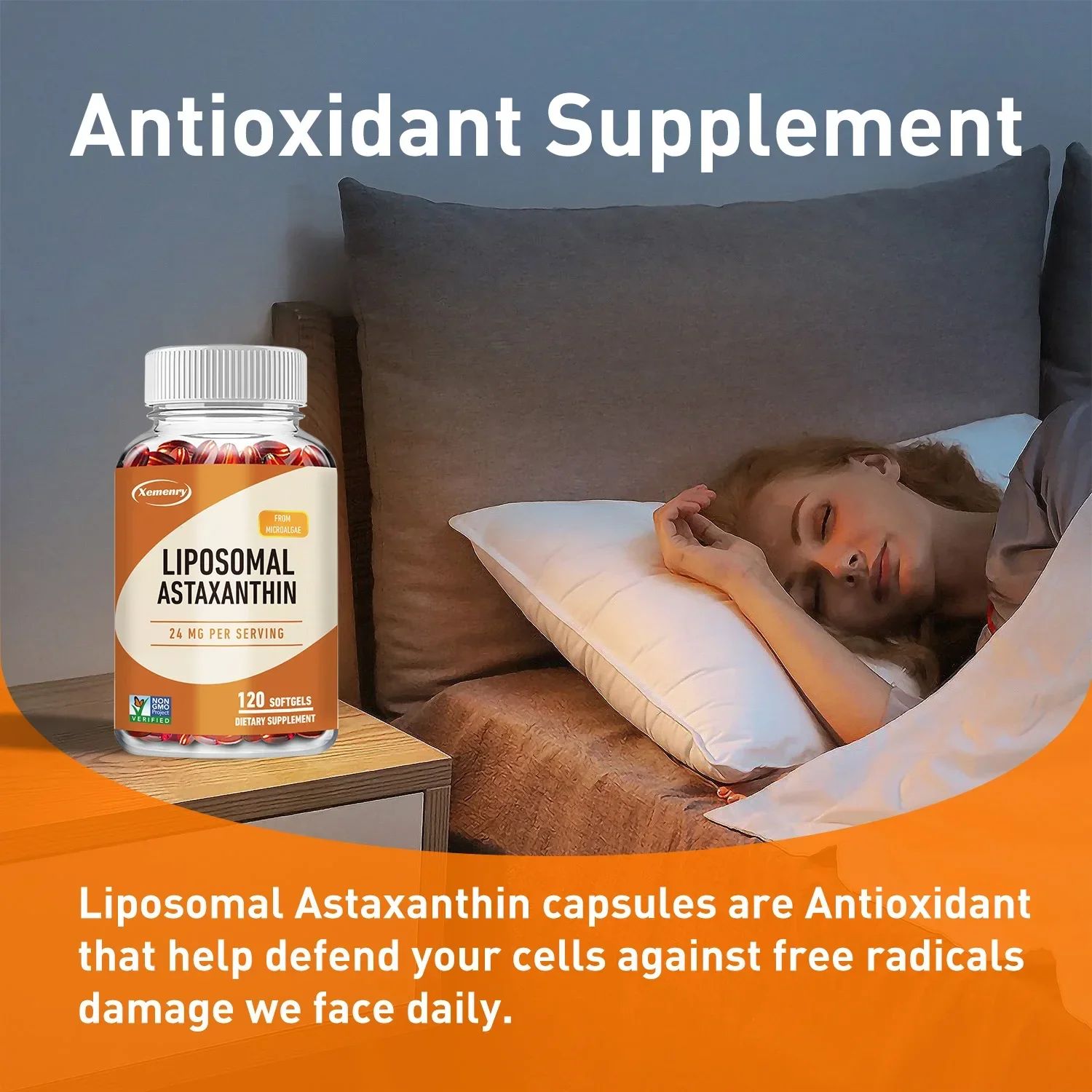 Liposomal Astaxanthin - Maximum Absorption, Accelerates Metabolism, Antioxidant, Promotes Eye, Joint, Skin and Heart Health