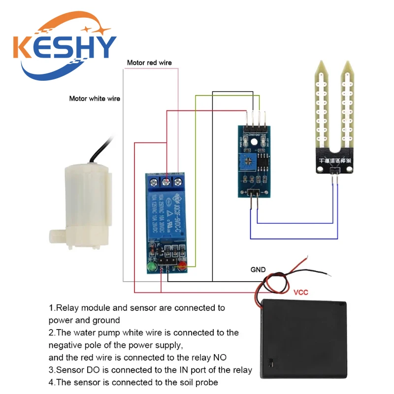 Water Pump Module Kit Automatic DIY Soil Moisture Detection Garden Drip Watering Watering Irrigation System