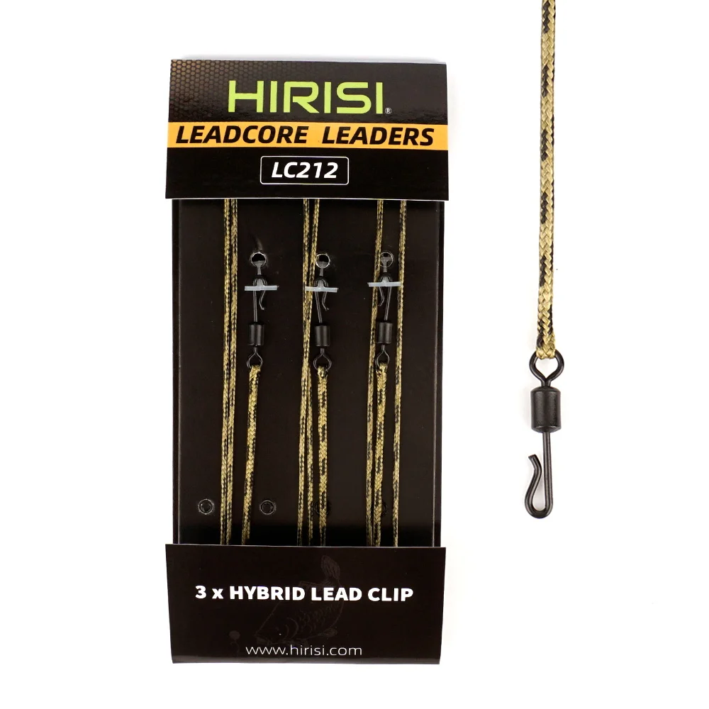 Hirisi 3Pcs 45lb Geflochtene Blei Kern Linie Vorgebundene Hubschrauber Chod Haar Rig Blei Clip Schwenk Stecker Karpfen Angeln Terminal Tackle – Detail 7