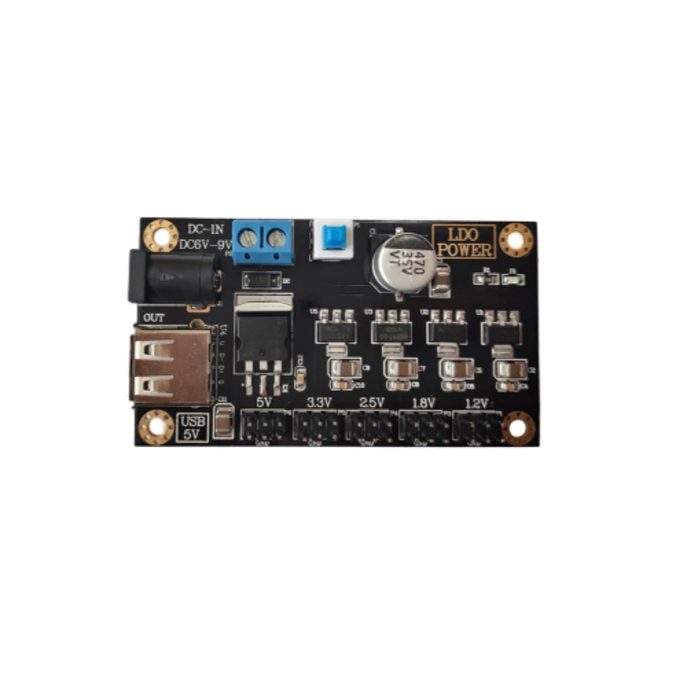 6~9V To 5V/3.3V/2.5V/1.8V/1.2V Step-down Voltage Stabilization Power Supply Board LM7805 Multi-Channel Power Supply Module