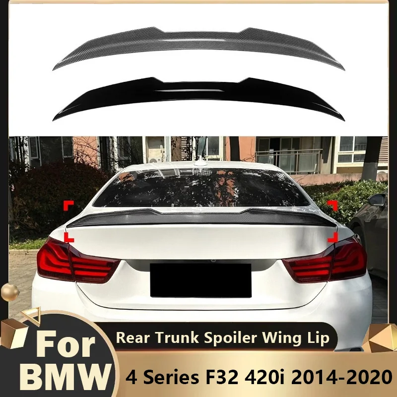 

For BMW 4 Series F32 420i 2014-2020 PSM Style Rear Trunk Spoiler Wing Lip Modification Rear Boot Trunk Lid Replace Body Kit