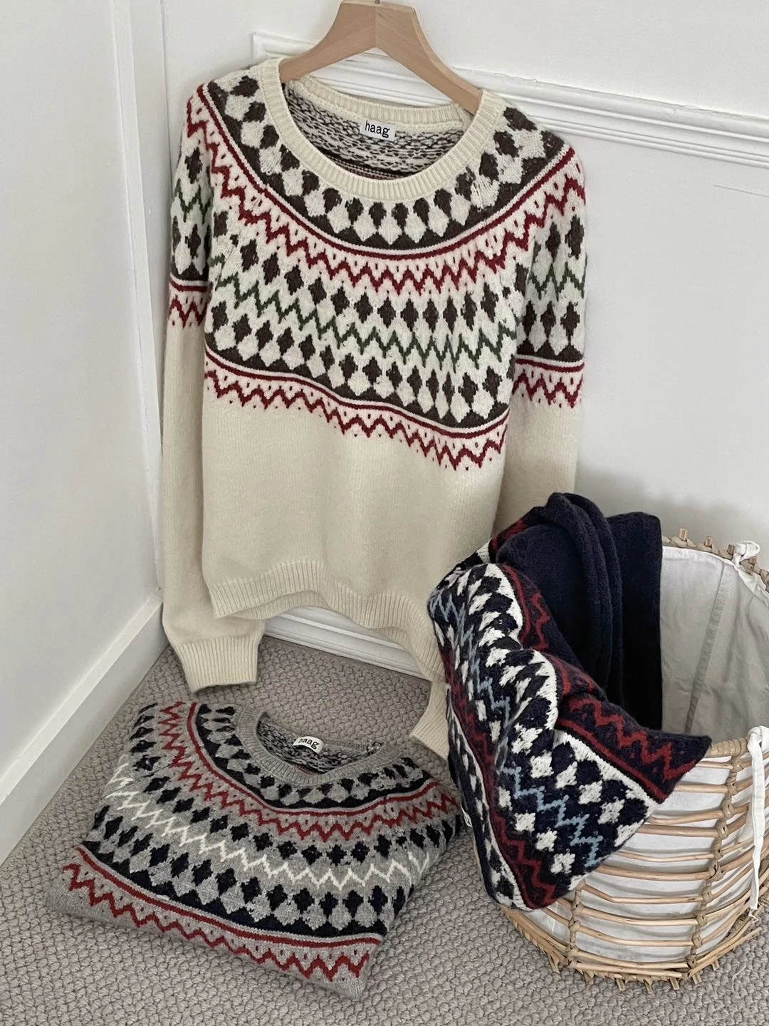 

Feilao Island Корейский Sle Ленивый Ретро Ромбовидный Узор Длинный Све круглый Ne Мягкий Свитер Свободного Покроя Теплый Топ для поездок на работу