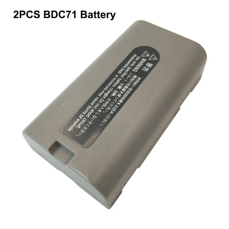 2PCS BDC71 Rechargeable Battery For Top GM52/101/102 SOK-KIA IM52/101 FX101 Total Station 7.2V BDC71 2993mAh Li-ion Battery