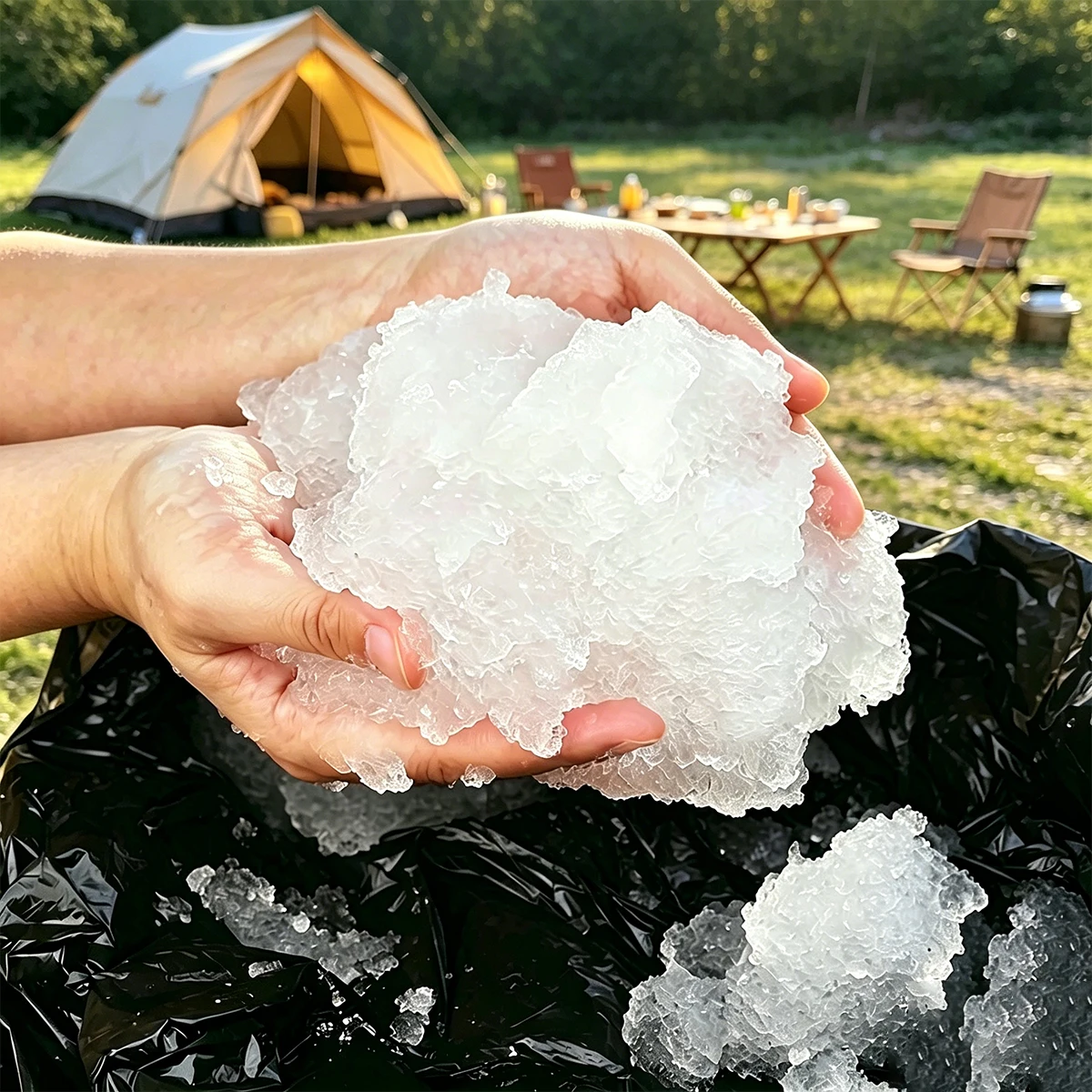 120Pcs Disposable Camping Toilet Supplies 60 Toilet Bags+60 Absorbent Poo Gel for Outdoor Hiking Travel Emergency