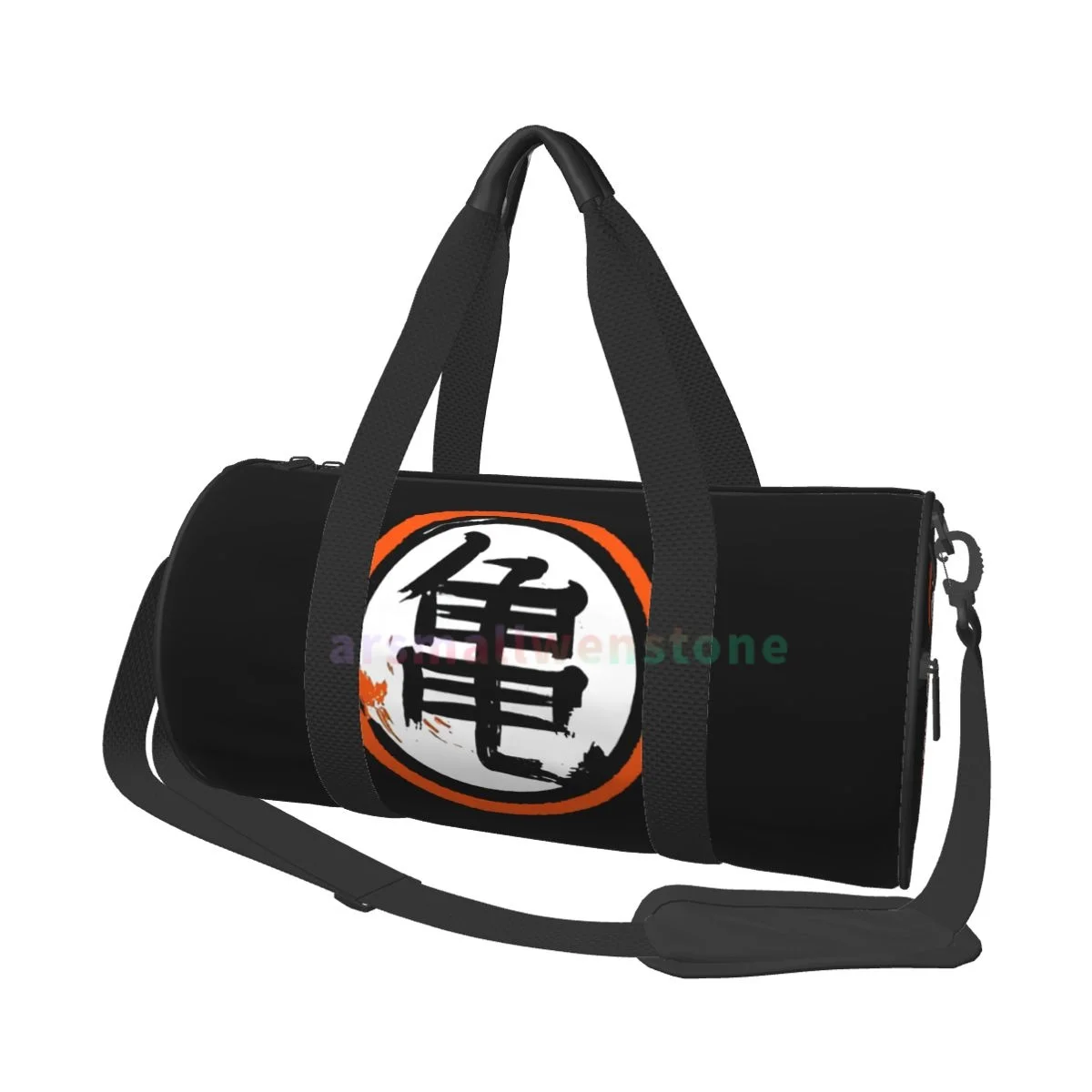 DBZ Kanji Yoga Bag Workout Durable Backpack Handbags Round Outdoor Fitness Bags Travel Duffle Bag