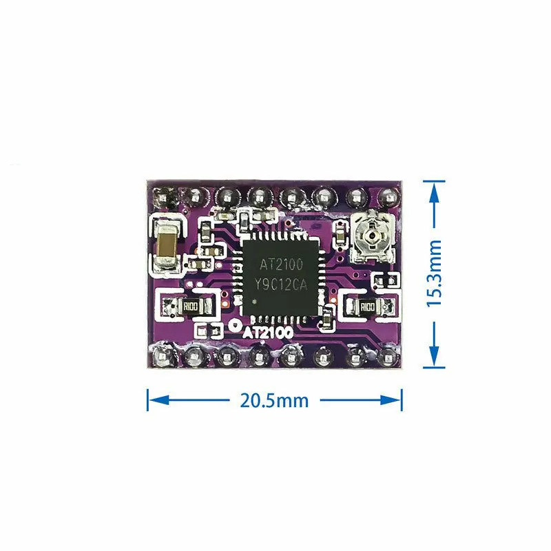 ملحقات الطابعة ثلاثية الأبعاد AT2100Stepper محرك لوحة للقيادة وحدة كتم الصوت متوافقTMC2208Drive