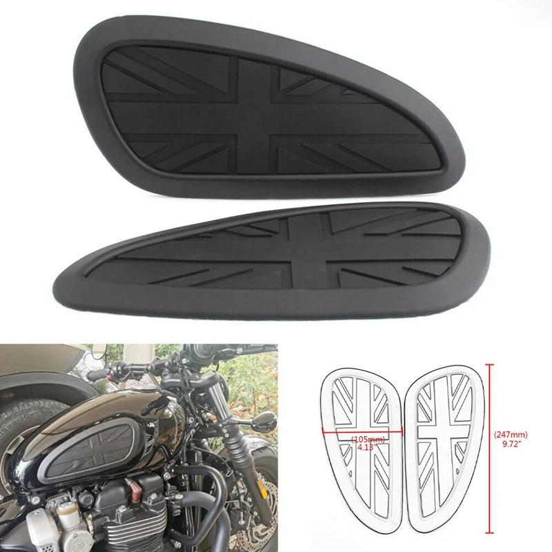 

UK Flag Retro Gas Tank Traction Pad Side Fuel Knee Grip Protector Sticker