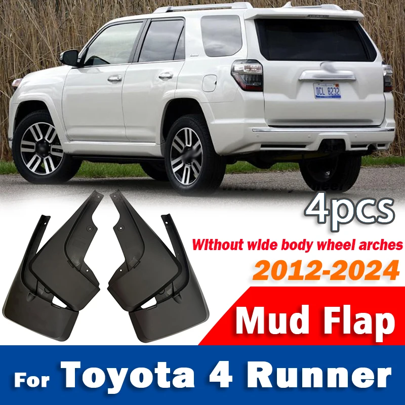 

FOR Toyota 4RUNNER 4 Runner Mudguard Mudflaps Fender Mud Flap Guards Splash Mudguards Car Accessories 1 set 4pcs 2012-2024