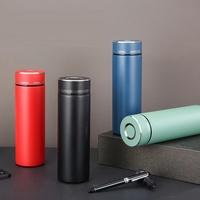500ML Thermos Cup Stainless Steel Divided Thermos Bottle Outdoor Vacuum Insulated Cup for Outdoor Fishing Gift Water Cup