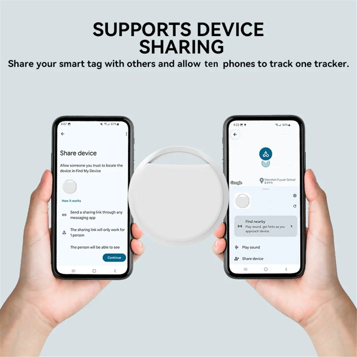 618 Mega Sale 4-Pack Bluetooth GPS Tracker for Android Tag Work with Google Find App Key Finder Bike Pets Smart Tag
