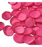 200pcs Hot pink Silk Flower Petals for Wedding, Rose Petals for Anniversaries and Parties Decor, Bridal Showers,Flower Girl Peta