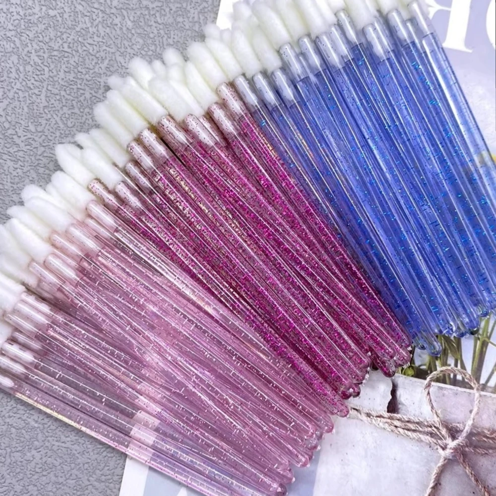 Wholesale 50/1000 PCS Disposable Lip Brush Women Accessories Lipstick Gloss Wands Applicator Perfect Best Make Up Tool Hotting