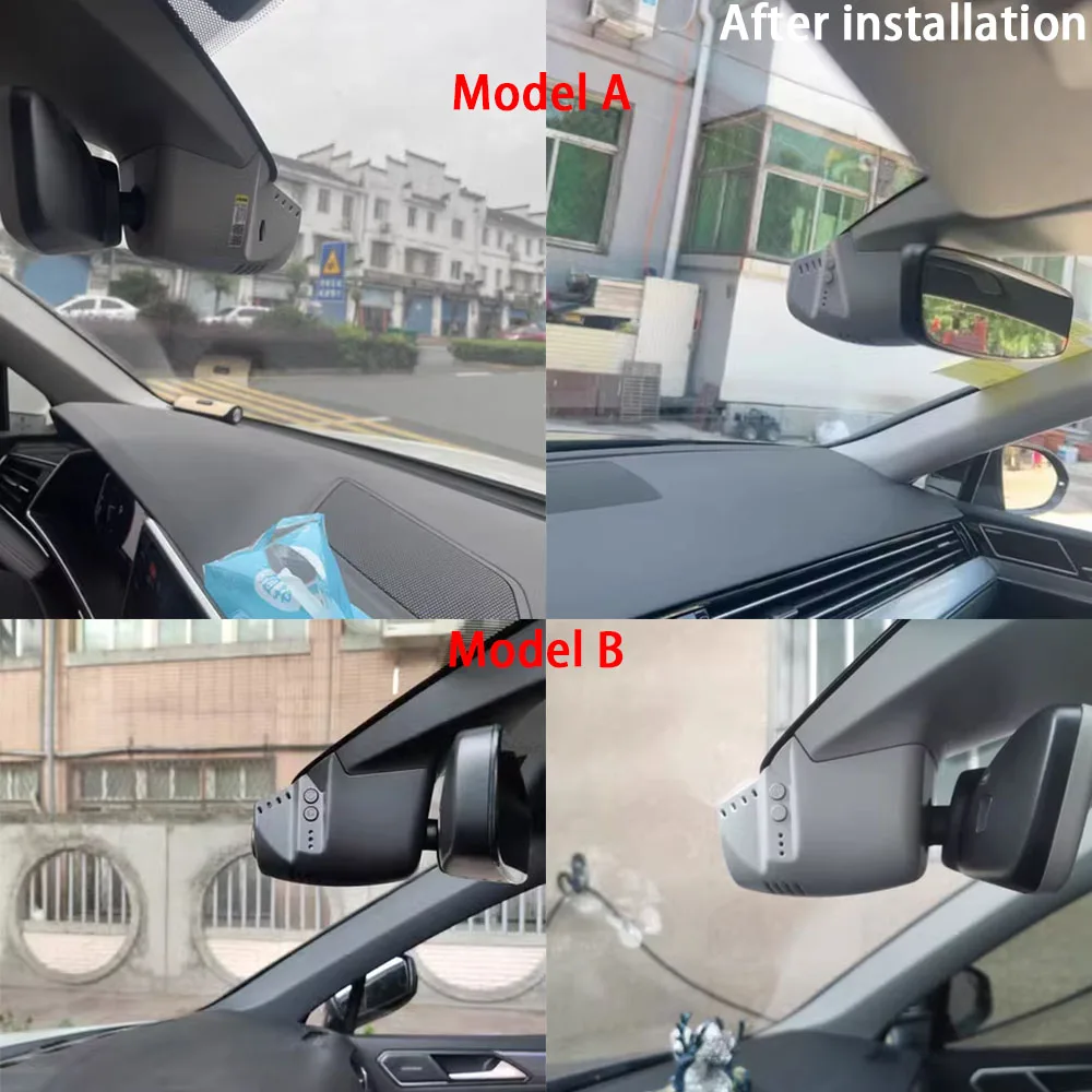 ل Volkswagen VW Golf 8 GTI SV Sportsvan Mk8 Virtus Polo Sedan Sharan 7N Dash Cam كاميرا أمامية وخلفية DVR التوصيل والتشغيل مسجل