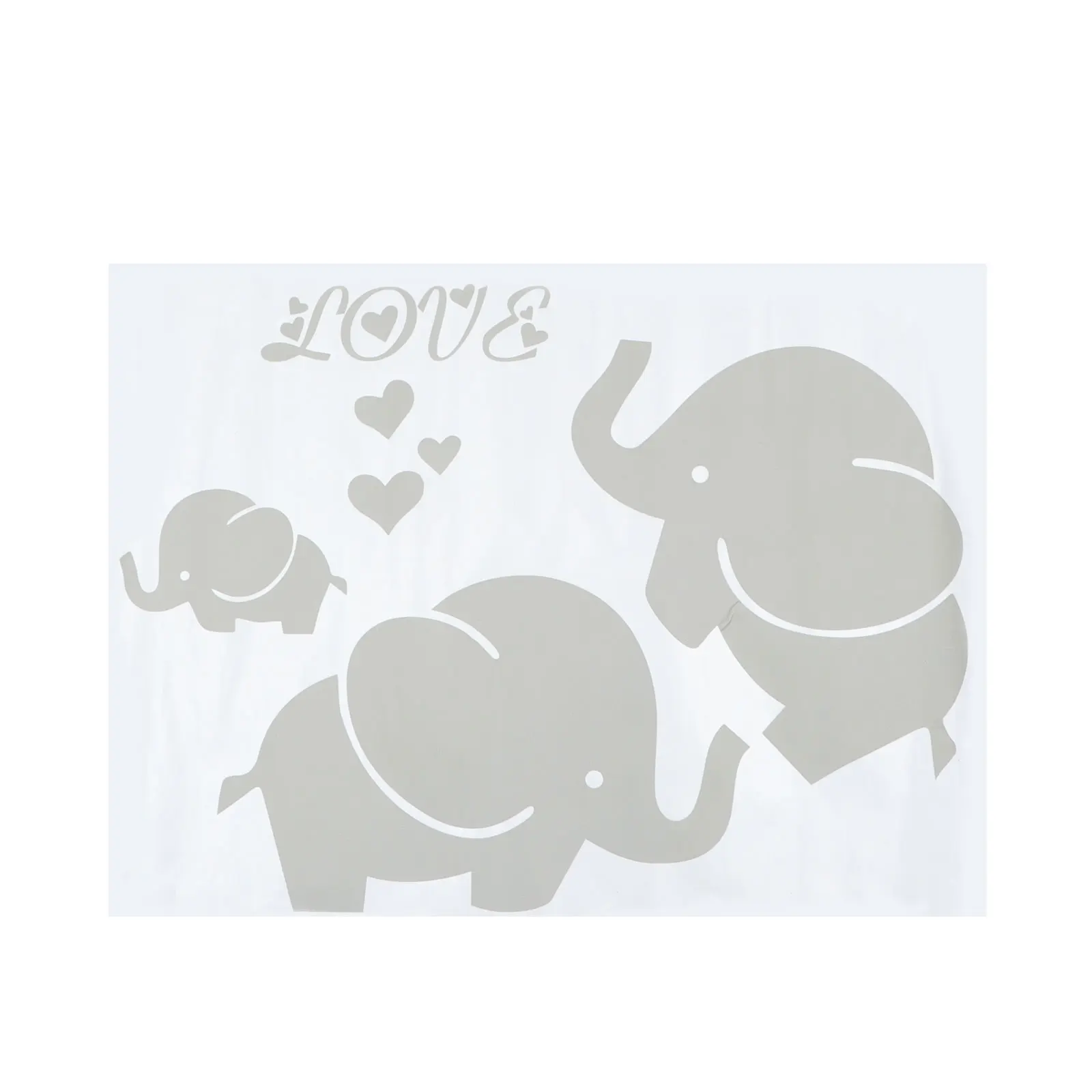 

Durable Elephant Wall Decals Cartoon Stickers for Kids Room Doors Windows Refrigerators Decor Animals Wall Decal