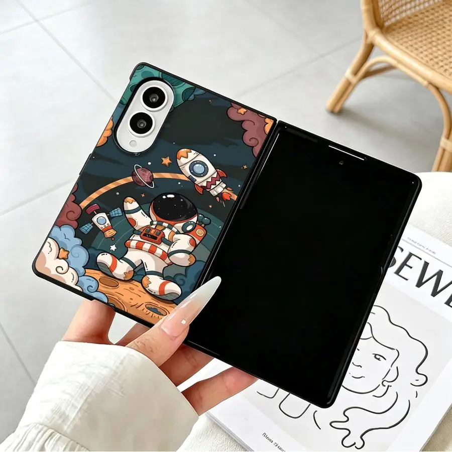Case for Samsung Galaxy ZFold Wide Z Fold8 Wide ZFold8 Z Fold 8 Luxury Phone Cover Space Planet Explorer