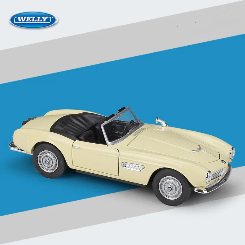 

WELLY 1:24 BMW 507 Convertible Roadster Simulation Alloy Car Model - Suitable for Children's Toys and Collections