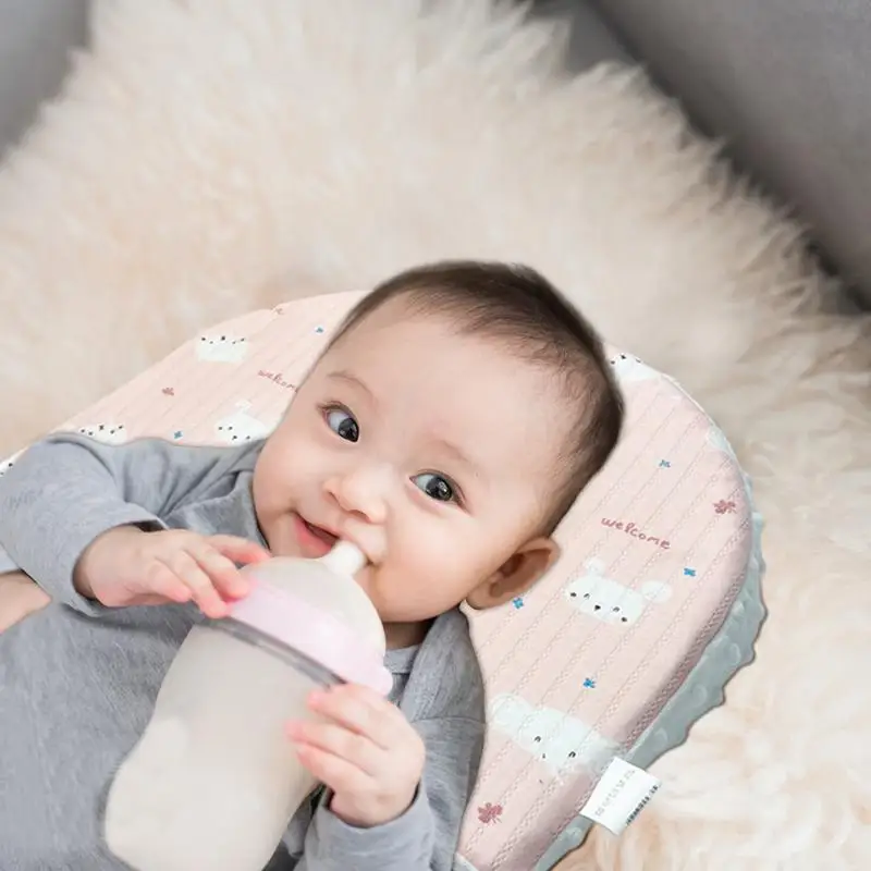 Baby Keil Kissen Flasche Fütterung Keil Kissen für Baby Flasche Fütterung Stütz kissen mit abnehmbarem Kissen bezug für Auto Picknick