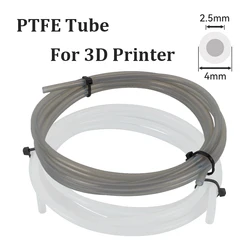 2.5mm IDx4mm OD PTFE Tube Fits Direct Drive Extruder 3D Printer for for Bambu Lab A1/A1 mini/P1P/P1S/X1C, Creality K1 Ender 3 V3
