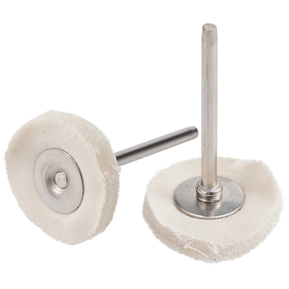 5 stücke 25 MM Tuch Polieren Rad Puffer Pad Baumwolle Schleif Werkzeug Schmuck Polieren Rad Polieren Pad für Buff Dremel zubehör – Detail 10