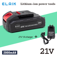 Li-Ion battery 21V 2.0Ah cordless electric screwdriver special rechargeable large capacity Li-Ion battery hand drill accessories