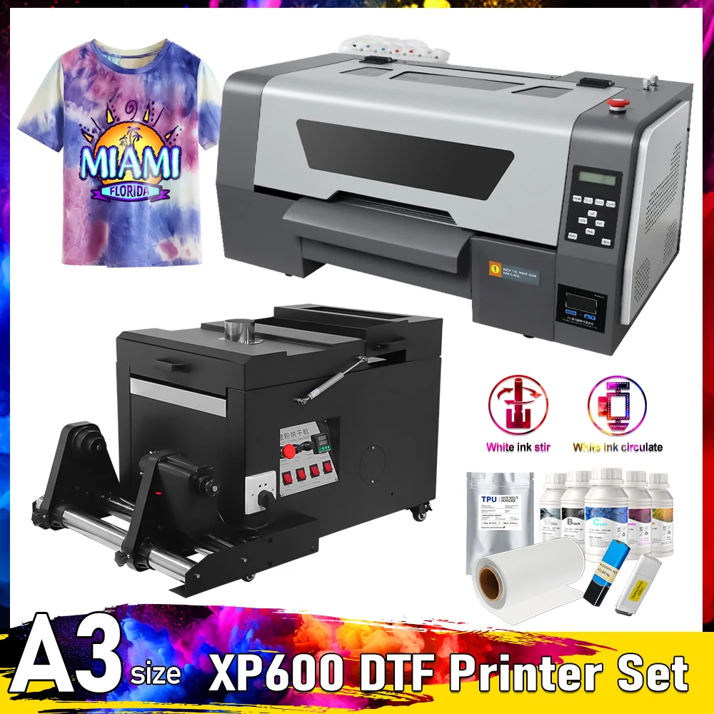 

Принтер A3 XP600 DTF для Epson XP600 impressora a3 dtf, прямая печать на пленке, футболках, обуви, ткани