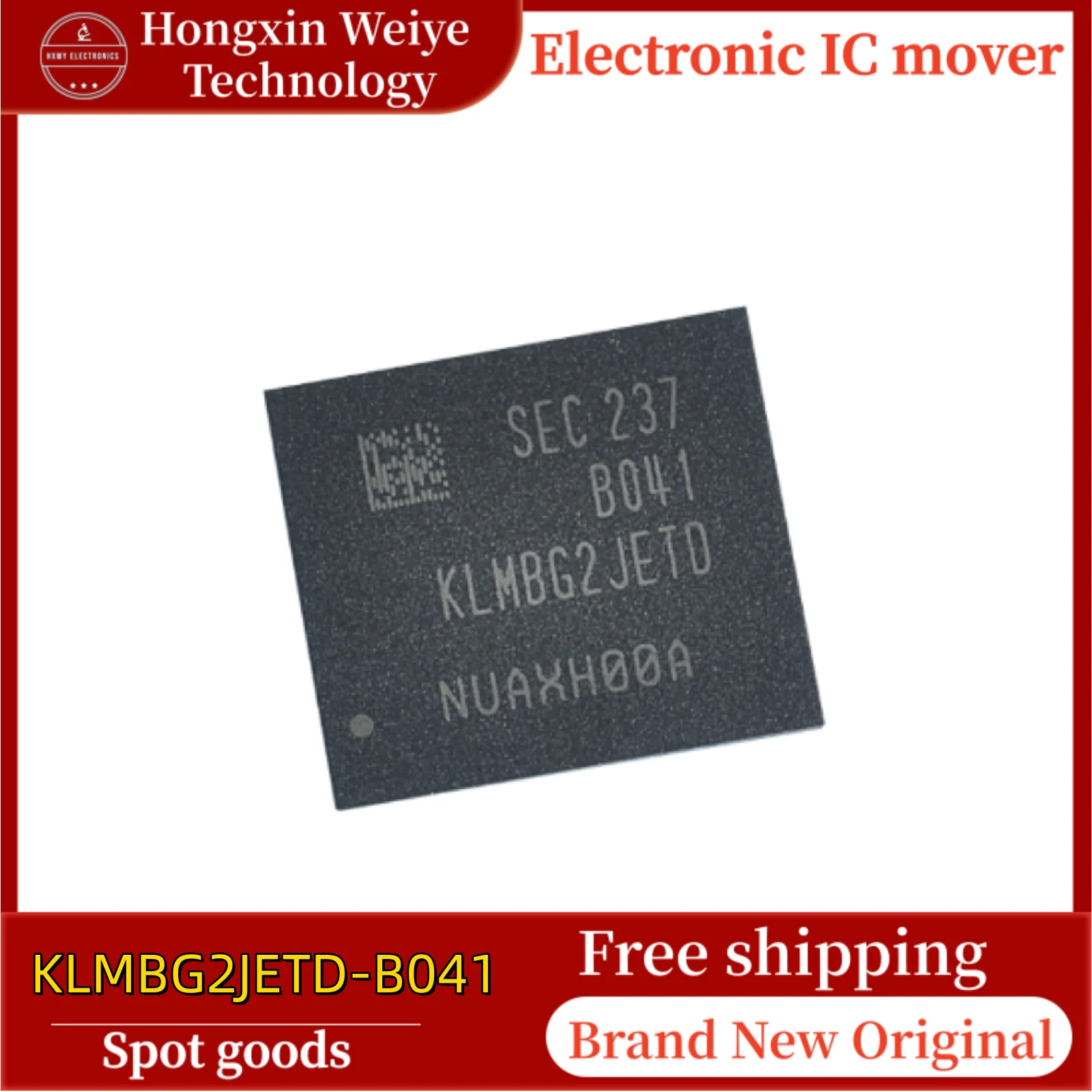 

2/5/10 pcs KLMBG2JETD-B041 BGA153 memory chip brand new in stock free shipping