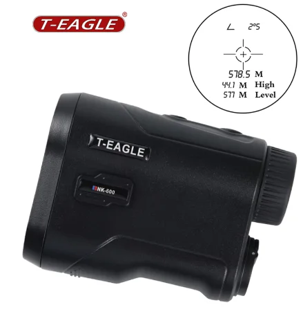 T-EAGLE Outdoor Sports Hunting 600M Range All-Weather Golf Laser Rangefinder Optics Monocular 6 Times Magnification