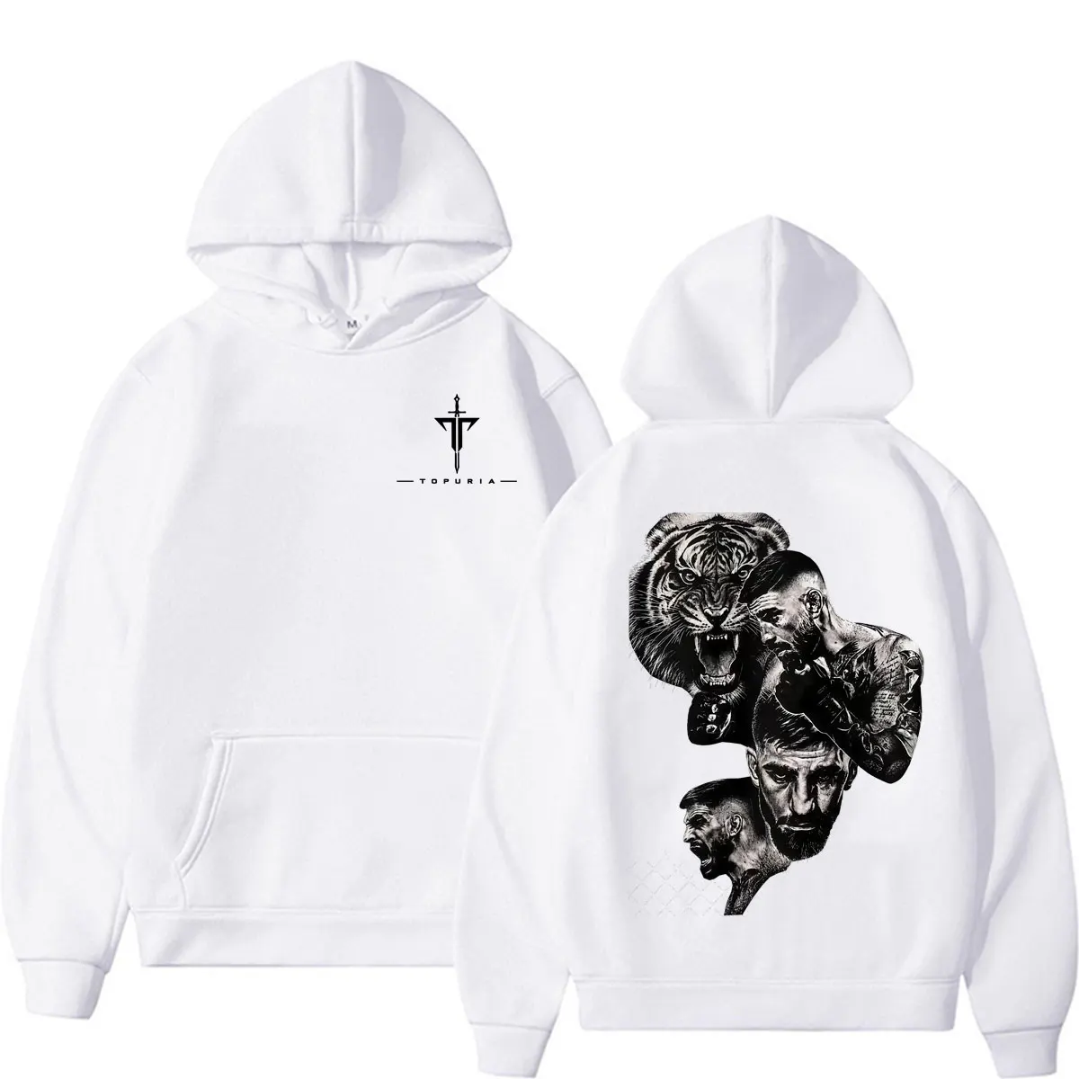 Limitierter El Matador Ilia Topuria Fan-Geschenk-Hoodie für Männer und Frauen, Modischer Ästhetischer Sweatshirt aus Fleece, Lässiger Oversized-Hoodie – Detail 7