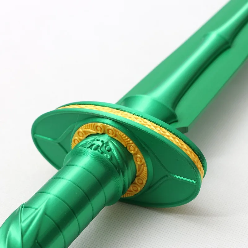 92 سنتيمتر/36.22in الأخضر النحل سحابة السيف كاتانا خشبية أنيمي نموذج الأجهزة الطرفية الدعائم هالوين هدية تأثيري تحصيل الحلي اللعب