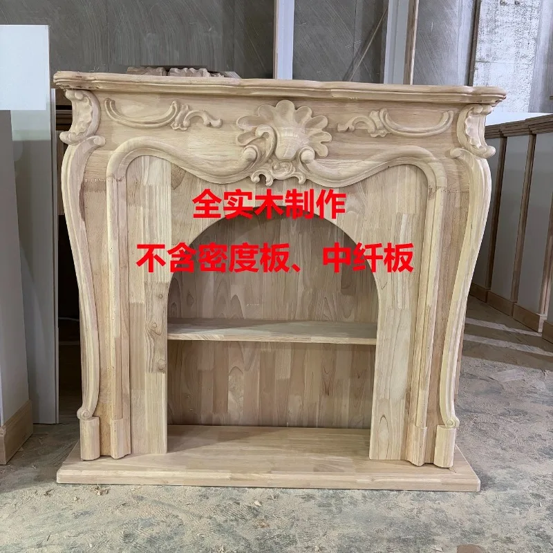 Customized French Retro Fireplace Cabinet Simulation Furnace e Decorative Cabinet Fireplace Cabinet Integrated - view 2