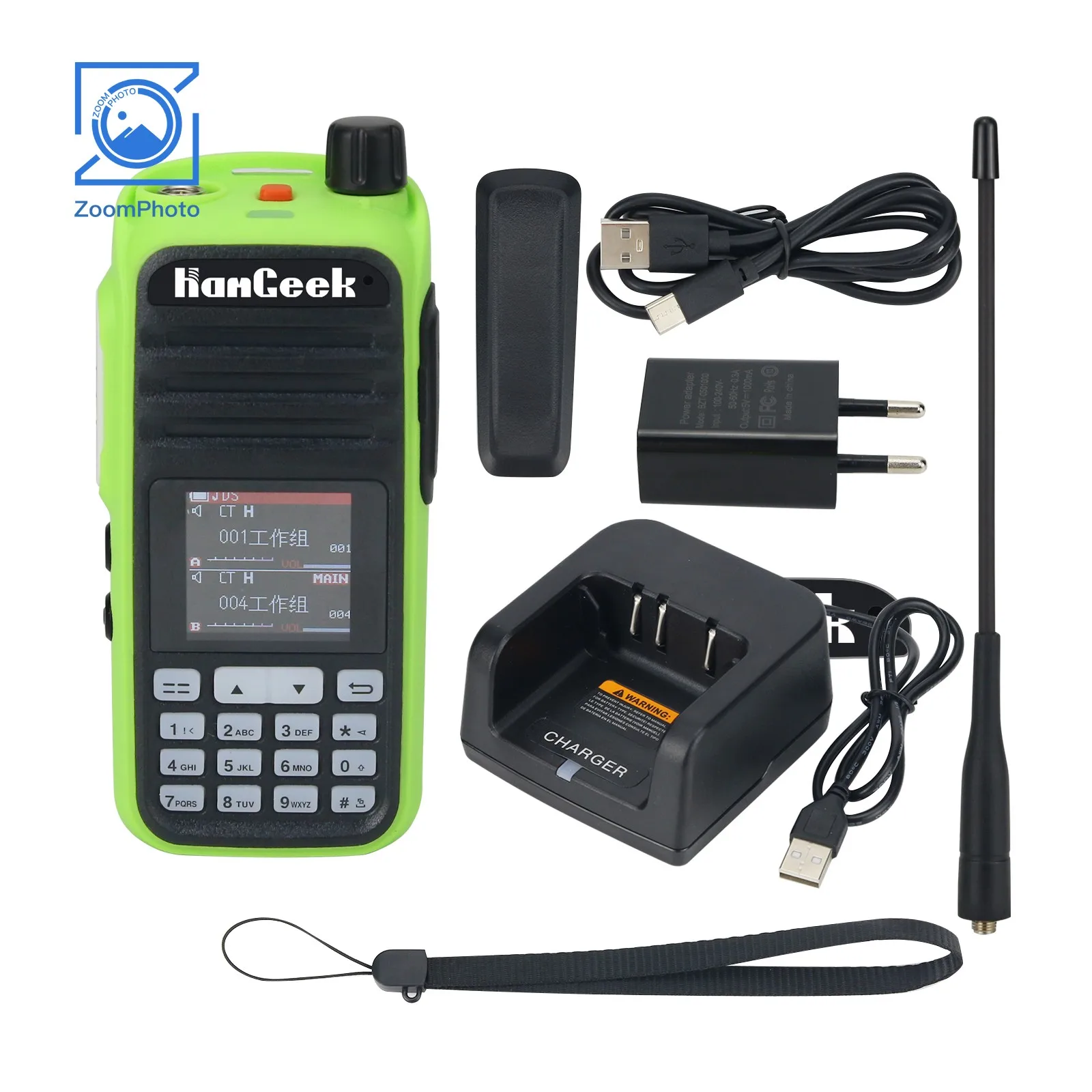 Imagem -03 - Hamgeek Hga37 70-900mhz Walkie Talkie Handheld Transceptor am fm Uhf Vhf Rádio com Lcd Cor