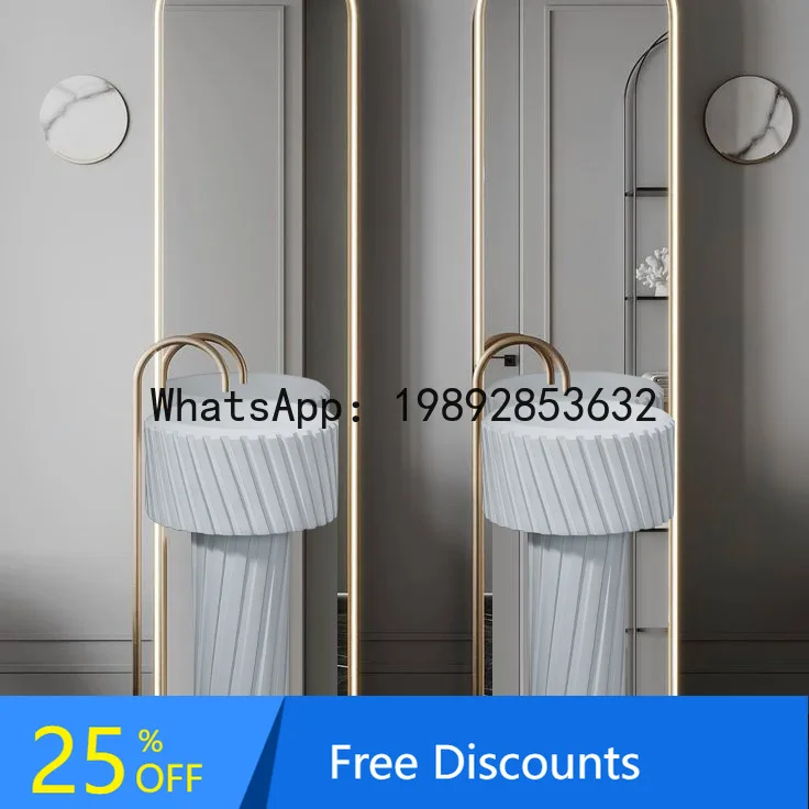 

XL Artificial Stone Floor-Standing Bathroom Sink Freestanding Wash Basin