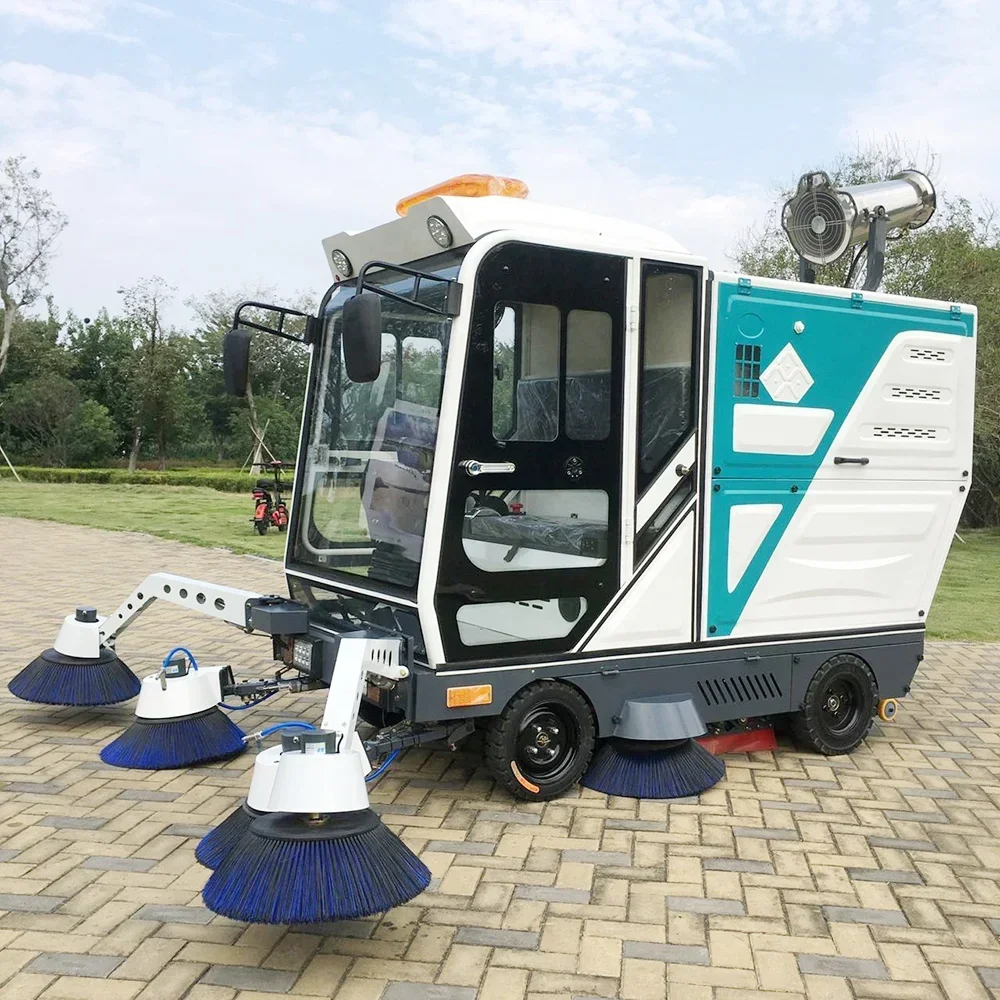 

YG Customized High Quality Floor Sweeper Broom Floor Scrubber Machine Industrial Ride On Floor Sweeper Cleaning Machine Car