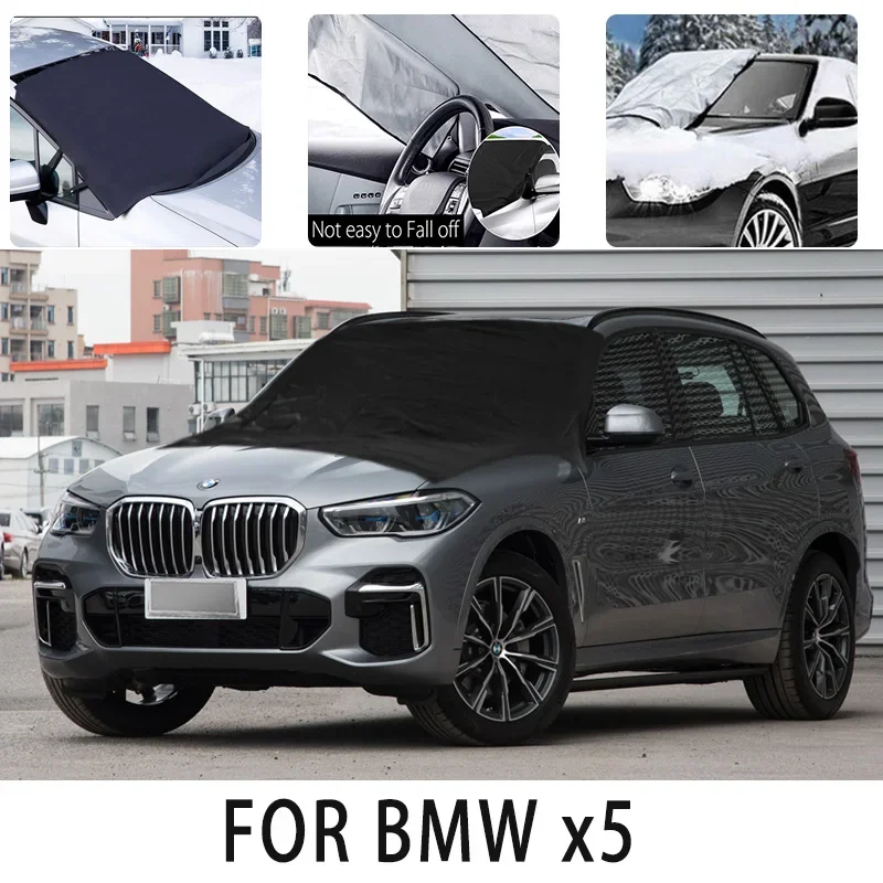 

Carsnow cover front cover for BMW x5 snowprotection heat insulation shade Sunscreen wind Frost prevention car accessories