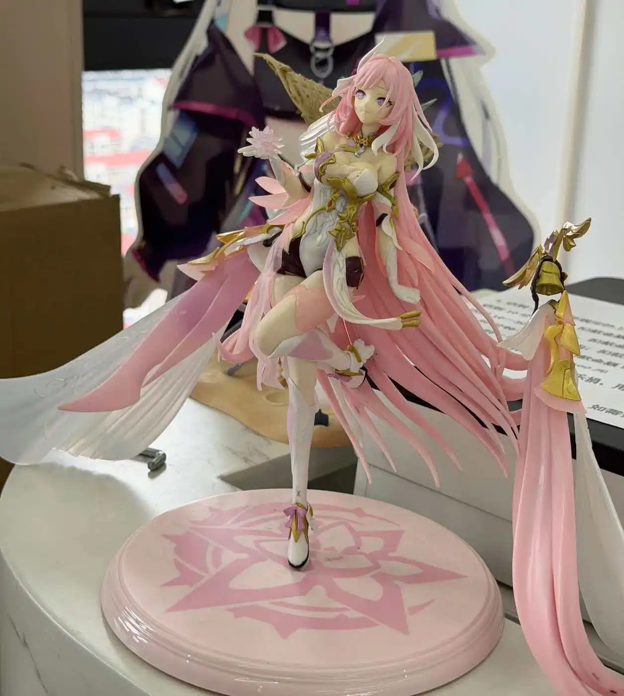 Honkai Impact 3rd Elysia Wedding Dress Anime Action Figure Beautiful Collectible Statue Desktop Decor Game Character Model Gifts
