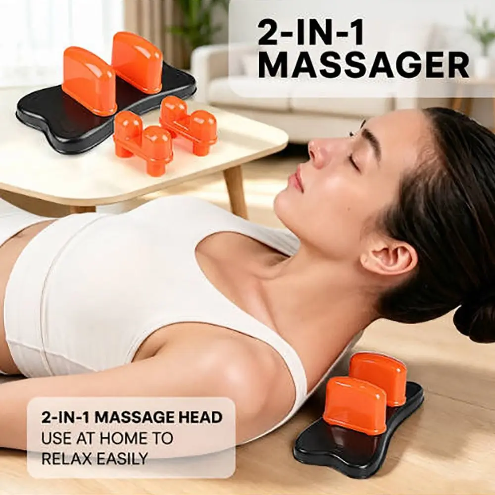 Myofascial Release Back Massage Tool 4 Raised Pressure Nodes Battery-Free Occipital Release Tool Muscle Relief Neck Traction