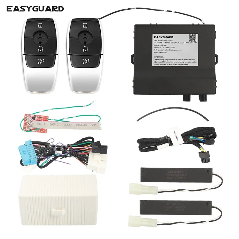 

EASYGUARD CAN BUS remote starter fit for 15-18 Benz C class/16-19 GLC/14-17 S class W205,X253,W222 pke car alarm kit